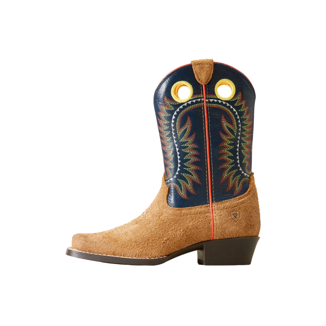 Ariat Boy's Derby Monroe Tan Roughout Inkwell Boot