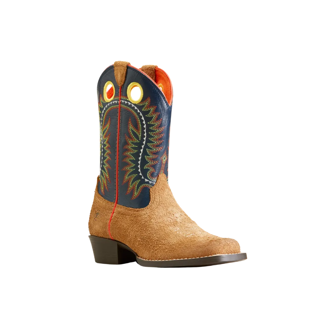 Ariat Boy's Derby Monroe Tan Roughout Inkwell Boot