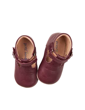 Baby Scallop T-bar - Plum