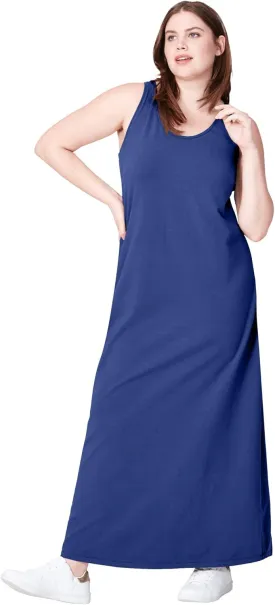 ellos Plus Size Sleeveless Knit Maxi Dress