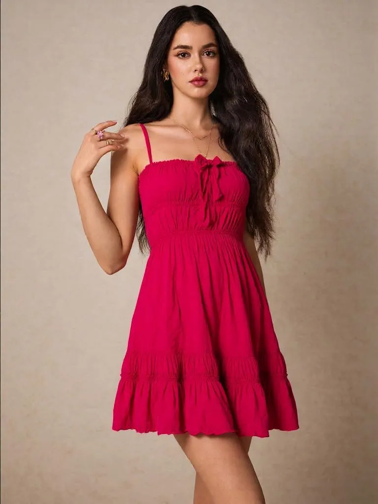 ForeMode Summer Deep V Neck Bohemian Women Mini Short Dress Backless Beach Boho Dress