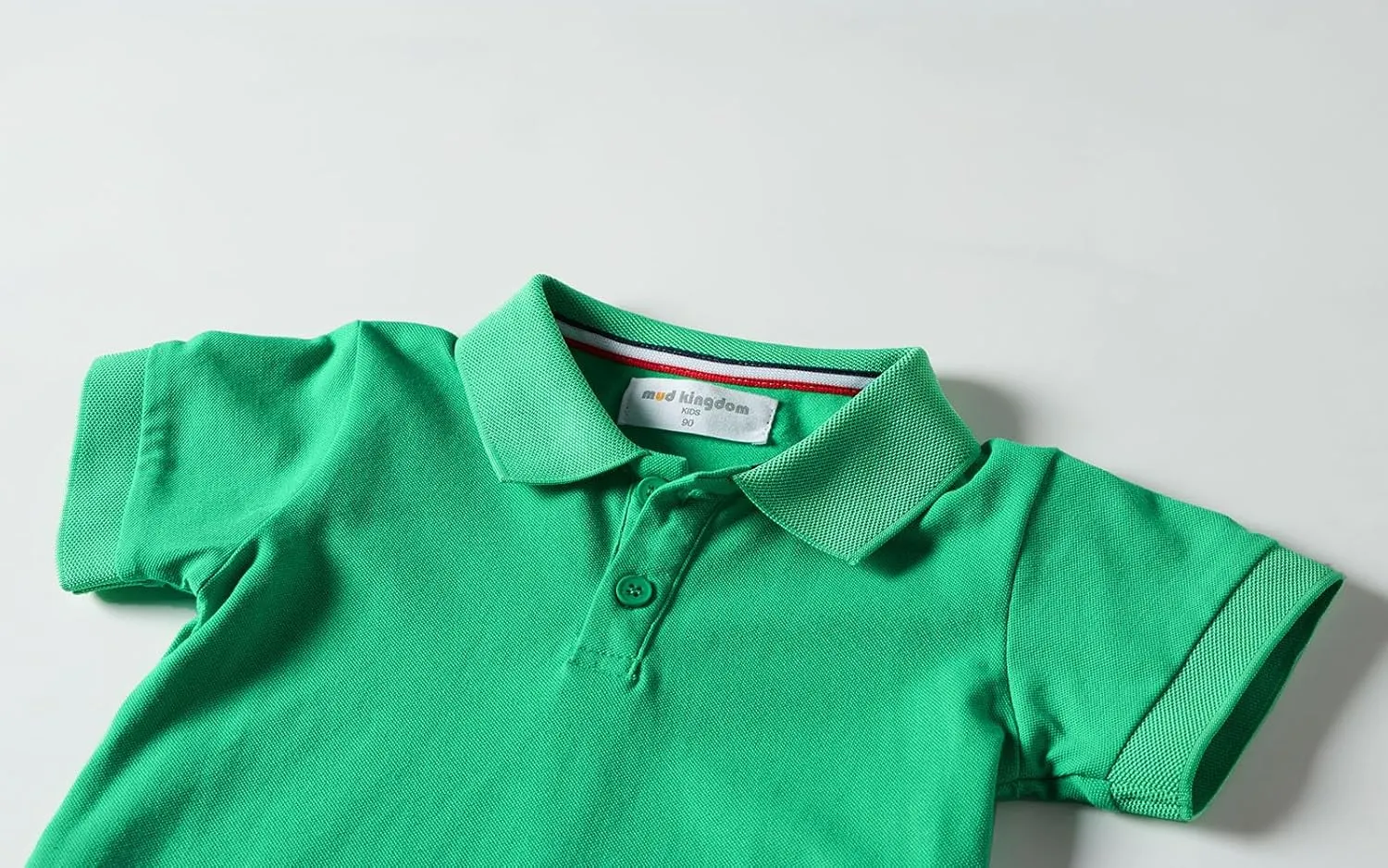 Mud Kingdom Boys Pique Polo Shirts for Toddler Short Sleeve Stripe Plain 1-9 Years