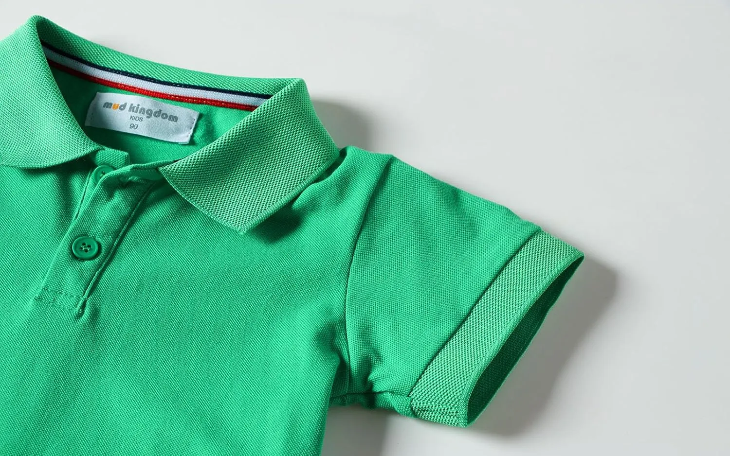 Mud Kingdom Boys Pique Polo Shirts for Toddler Short Sleeve Stripe Plain 1-9 Years